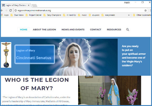 Regional Website for Legion of Mary (Cincinnati Senatus)