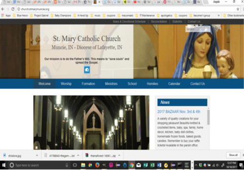 Saint Mary Catholic Church, Muncie, IN Website